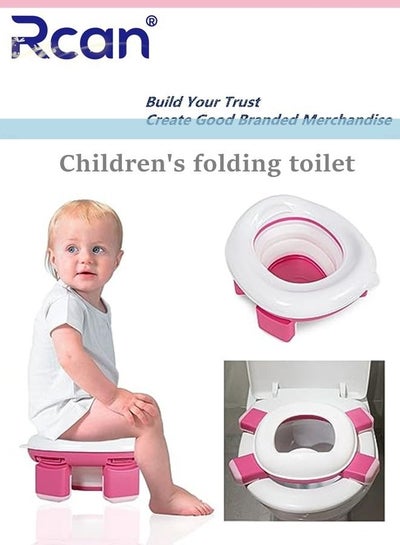 Buy Children's Portable Toilet Training Seat Multifunctional Foldable Potty Kids Cartoon Toilet Ring Splashproof and Easy to Clean Suitable Non Slip for Boys Girls Indoor Outdoor Travel Car in Saudi Arabia