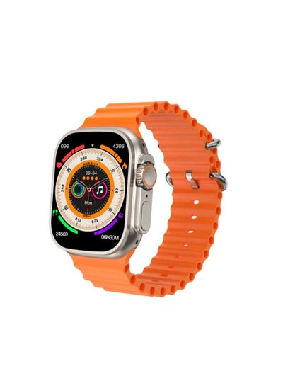 Buy Smart Watch T10 Ultra 2 Big,49mm 2.19 inch,Heart Rate,Blood Pressure,Oxygen,BT call and BT Music,Sleep monitoring,Alarm clock,sport mode,Remote Photography-orange in Egypt