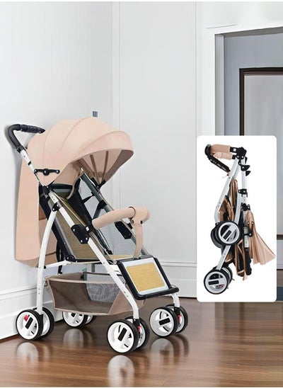 Buy Lightweight Baby Stroller 0-36 Months Infant Travel Stroller with Storage Basket Foldable Travel Pram in UAE