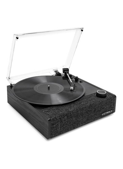 اشتري Victrola Eastwood II Record Player, Black Finish Turntable with Speakers, Bluetooth 5.1 and Vinyl Stream Technology, Vintage Style 3-Speed Vinyl Player, Audio Technica AT-3600LA Cartridge في الامارات