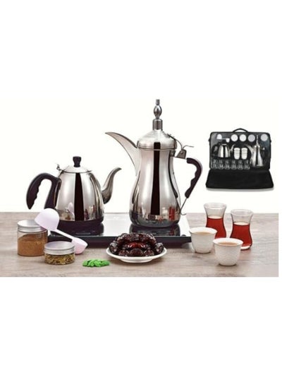 Buy Arabic Coffee Maker with Glass and Accessories GA-C94847 in UAE