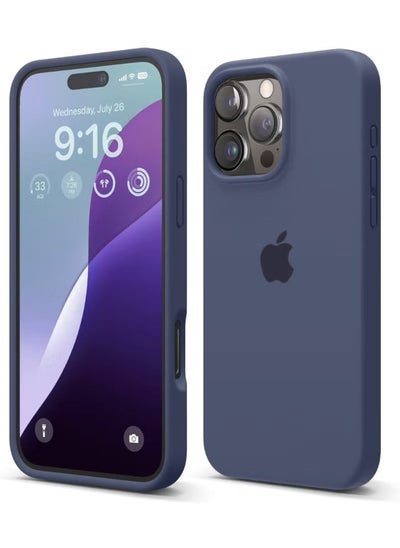 Buy Liquid Silicone Case Cover For iPhone 16 Pro,Silky Soft Touch Full Body Protective Phone Case Anti Scratch Shockproof Cover With Microfiber Lining,Slim Protective Back Cover with Comfortable Hold Touch Feeling and Anti-fingerprint in Saudi Arabia