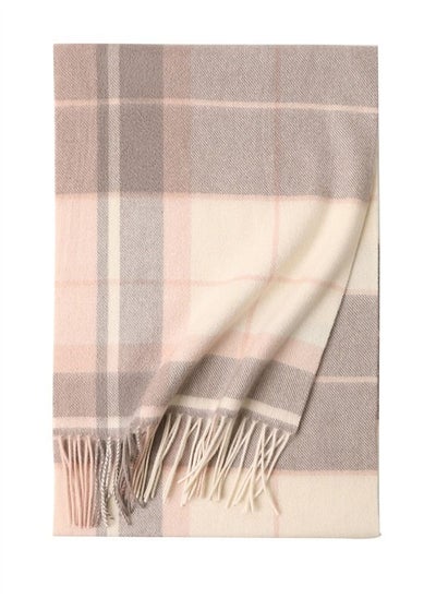 اشتري Warm Long Cashmere Check Scarf Multicolour في الامارات