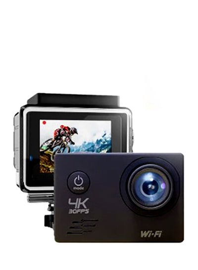 Buy 4k Ultra HD LTPS 2.0" LCD Sports Camera + Remote Control + Wifi 12MP (Black) in UAE