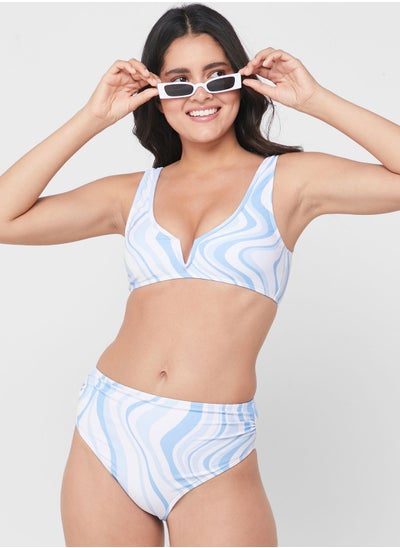 Buy Crop Top High Waist Bikini Set in Saudi Arabia