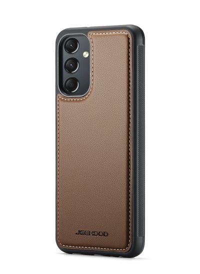 Buy CaseMe Phone Case Compatible with Samsung Galaxy A24 4G Luxury PU Leather Back Cover Cover Compatible with Samsung Galaxy A24 4G - Brown in Egypt