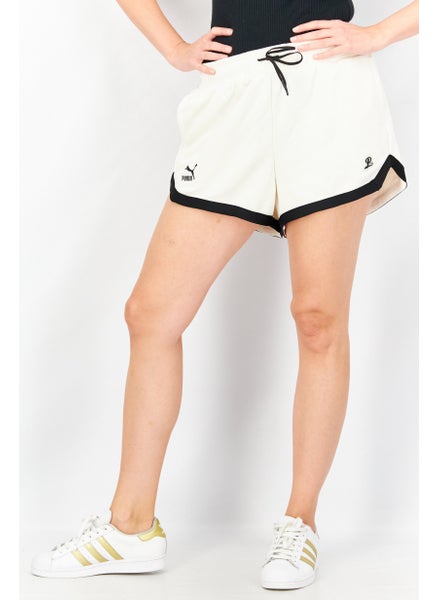 اشتري Women  Sportswear Fit Drawstring Training Short, Beige في الامارات