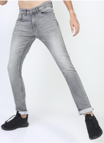 Buy Slim Fit Heavy Fade Stretchable Jeans in Saudi Arabia