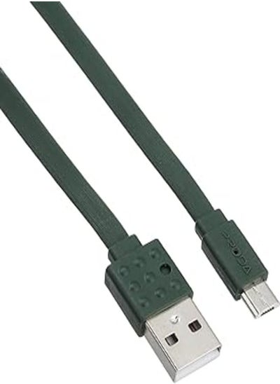 اشتري Proda kx1581 charging and data transfer cable, 1 m - dark green-result.feed.gl_electronics-size في مصر