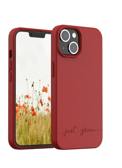 اشتري Just Green  iPhone 14 Case Natural Red - Eco-designed في الامارات