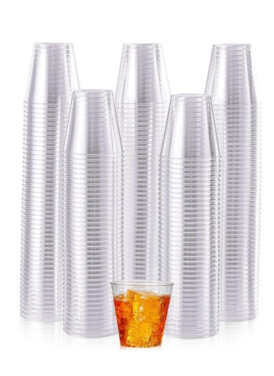 Buy 300 Pack Plastic Shot Glasses-2 oz Disposable Cups Ounce Ideal for Martini Soda Dessert Tasting, Parties Festival Food Samples Perfect Thanksgiving Party Dinner in UAE