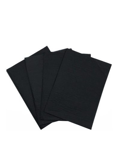اشتري 50 Sheets Black Gift Wrapping Tissue Paper 50X75cm for DIY Crafts, Gift Bags, Holidays, Birthdays في الامارات