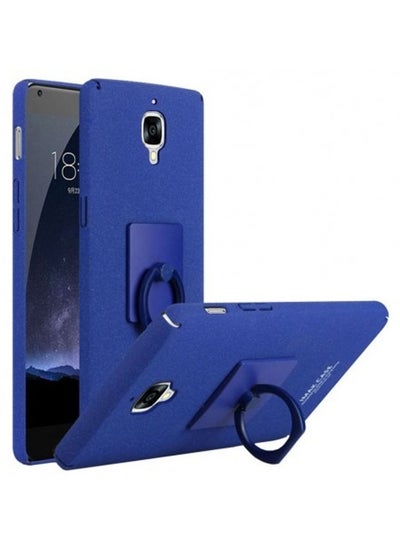 اشتري Protective Case Cover for OnePlus 3 With Kickstand & Screen Protector for (OnePlus 3 Cowboy Shell Sandy Feel) Blue في الامارات