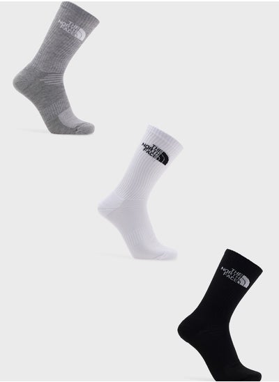 Buy 3 Pack Cush Crew Socks in Saudi Arabia