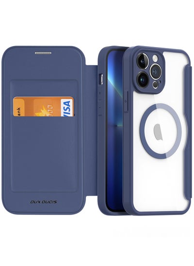 Buy DUX DUCIS Skin X Pro Series Case for iPhone 13 Pro Max With Wireless charger compatible with MagSafe - Blue in Egypt