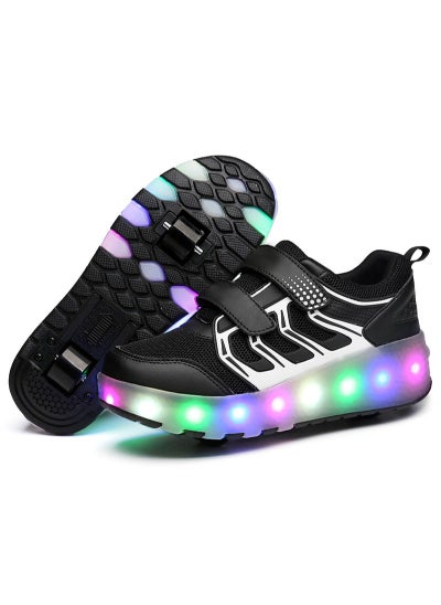 Buy Kids Roller Shoes Boy Girl Sneakers with Wheels Become Sport Sneaker with Led for Birthday Children Show Gift in Saudi Arabia