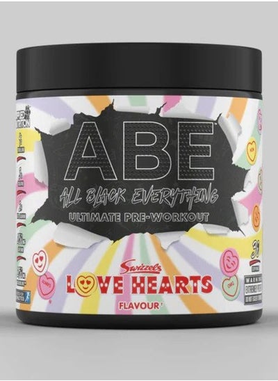 Buy ABE ALL BLACK EVERYTHING PRE-WORKOUT 375G SWIZZELS LOVE HEARTS in UAE