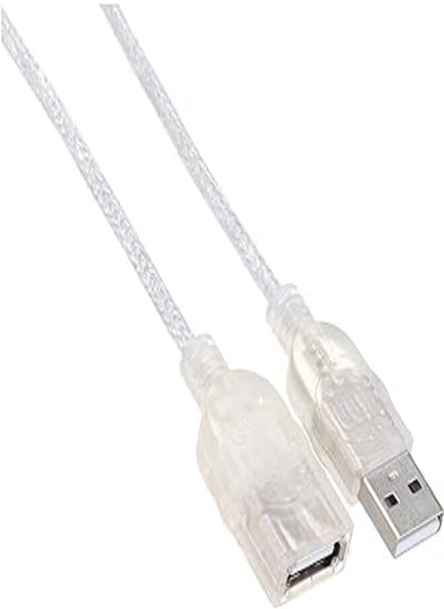 اشتري Manhattan hi-speed usb extension cable 336314 - type-a male to type-a female - 1.8 m (6 ft.) - translucent silver في مصر