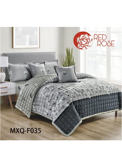 Buy Two-piece quilt set, summer mattress, with excellent compressed filling, consisting of 6 pieces / king size 220*240 in Saudi Arabia