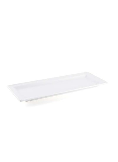 اشتري Ivory Porcelain Rectangular Plate 29x12 cm في الامارات