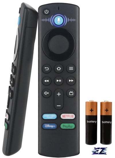 اشتري Replacement Voice Remote Control (3rd Gen) for Fire TV Smart Stick (Lite, 4K, 4K Max, 2nd Gen, 3rd Gen) Smart TV Cube (1st & 2nd Gen) Remote Control with battery في الامارات