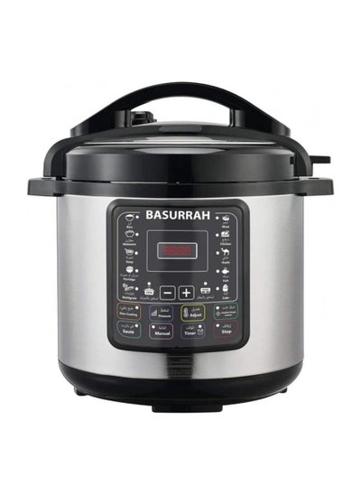 Buy 6 liter electric pressure cooker black/silver in Saudi Arabia