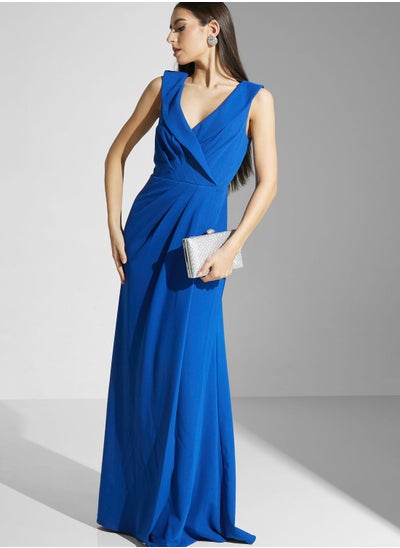 Buy Surplice Neck Tiered Dress in Saudi Arabia