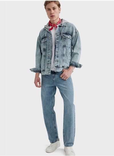 Buy Light Wash Denim Jacket in UAE