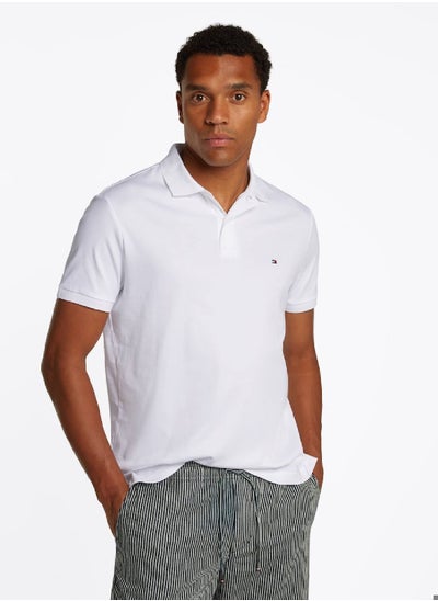 Buy Men's Essential Polo Shirt - Cotton, White in UAE