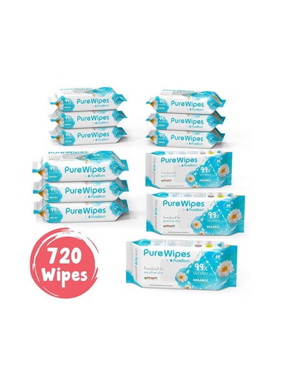 Buy 720 Pieces Pure Chamomile Wipes in UAE