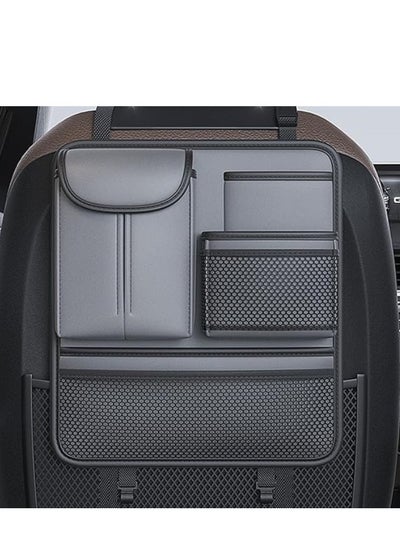 Buy Car Seat Organizer Car Seat Back Bag Car Organizer Back Seat Storage Bag Car Storage Bag Tissue Box Leather Waterproof Multifunctional Storage Space Saving in Saudi Arabia