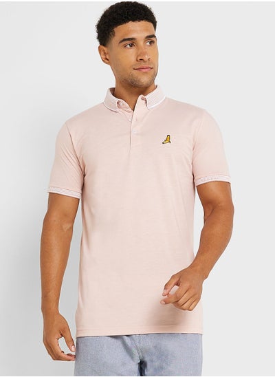 Buy Mens Ss Jersey Polo With Split Hem Side in UAE