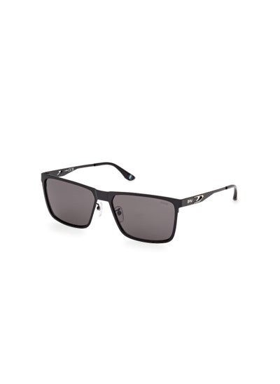 اشتري Men's Square Shape Metal Sunglasses BW0049-H02D59 Lens Size: 59 Millimeter - Matte Black في الامارات