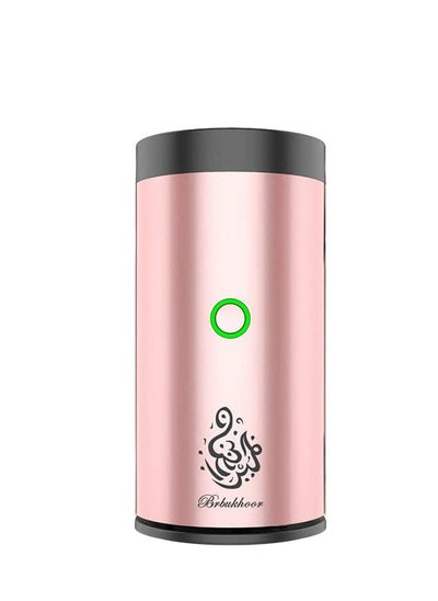 Buy Padom Car Bukhoor Rechargeable Electric Mini Portable Incense Burner (Rose Gold) in UAE