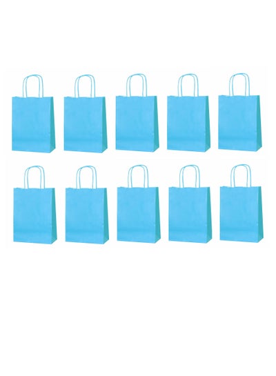 اشتري Twisted Handle Paper Party Bags | 10 Pieces Perfect for Weddings, Birthdays, and Celebrations | Favour Gift Bags في الامارات