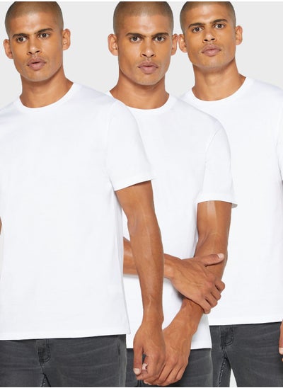 Buy 3 Pack Essential Crew Neck T-Shirts in Saudi Arabia