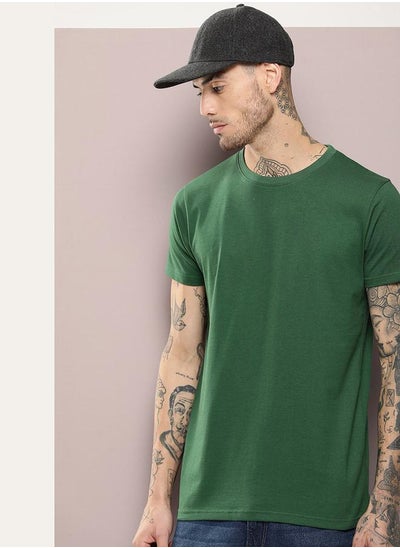 اشتري Plain Cotton Regular Fit T-Shirt في السعودية