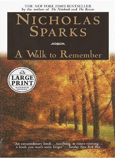 Buy Walk To Remember by Nicholas Sparks Paperback in UAE