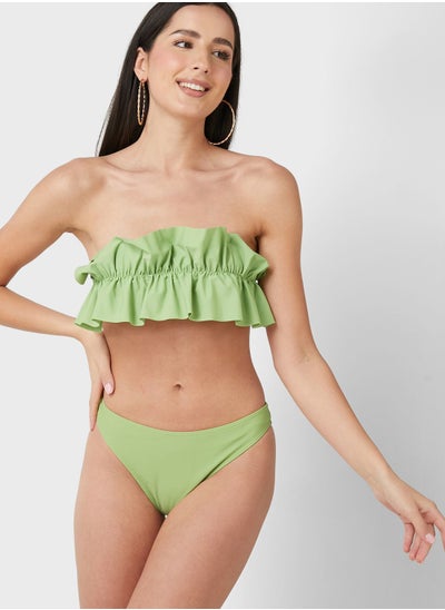 Buy Ruffle Bandeau Bikini Set in UAE