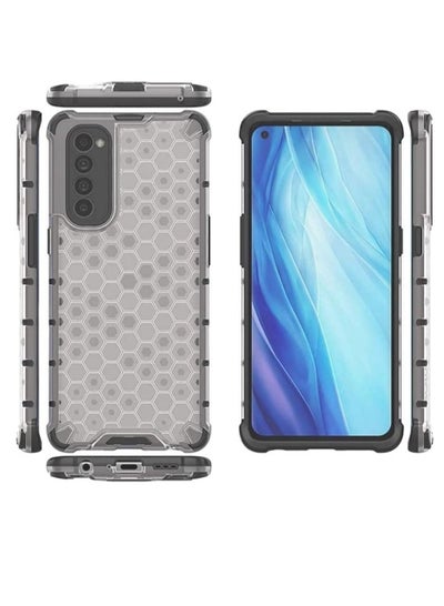 Case For Oppo Reno 4 Pro 4G , - Ultra Premium Quality New Original Cover -  Heavy Duty Brushed Protective Shockproof Cover - Slip-Resistant - Black  Edges Transparent Beehive Back price in Egypt, Noon Egypt