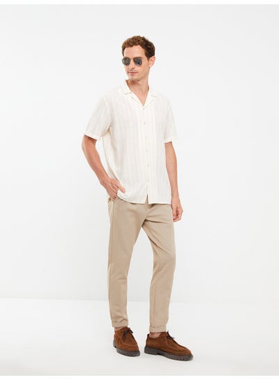 Buy Regular Fit Short Sleeve Striped Men's Shirt in Egypt