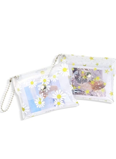 Buy Photo Storage Bag for Fujifilm Instax Mini 11, Camera Square Photo Wallet Envelope Bag Accessories Storage Holster Star Daisy (2PCS) in UAE