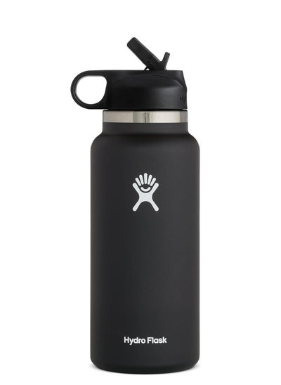 Buy Stainless Steel Vacuum Insulated Water Bottle Black 946ml/32oz in UAE