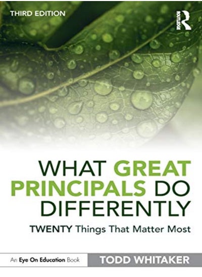 اشتري What Great Principals Do Differently Twenty Things That Matter Most في الامارات