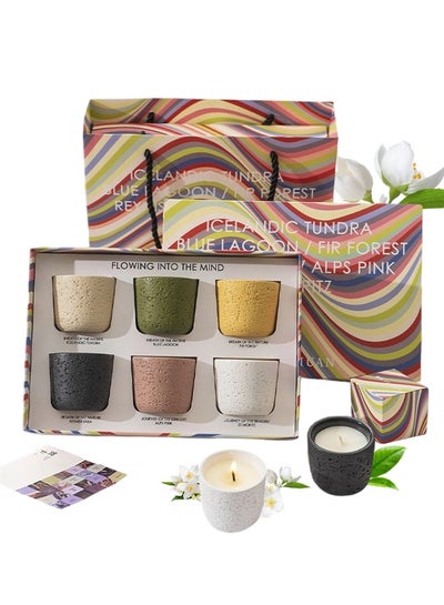 6pcs Scented Candles Gift Set Aromatherapy Candle Smokeless with ...