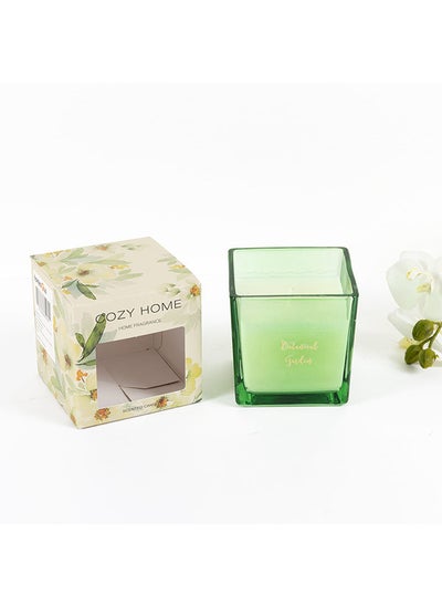 Buy Cozy Home Botanical Garden Candle, White - 172g in UAE