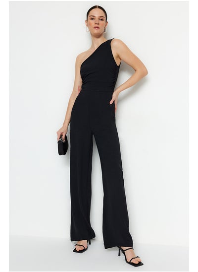 Buy Black Maxi Woven Jumpsuit TWOSS23TU00078 in Egypt