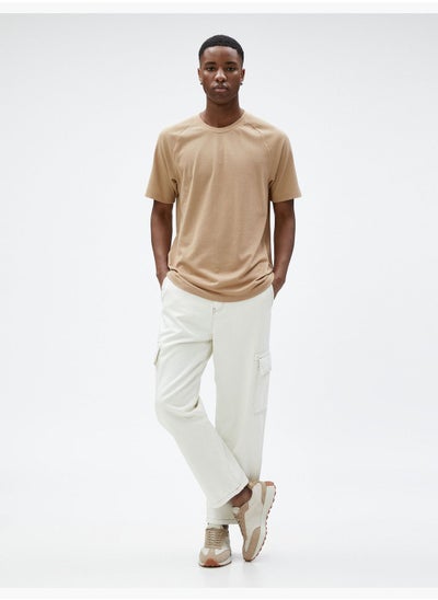 Buy Cargo Trousers Seam Detailed Buttoned in UAE