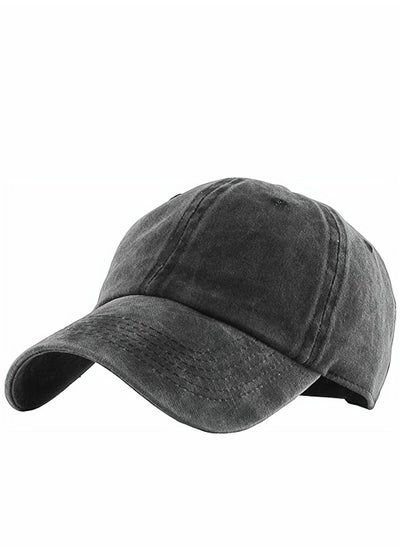 Buy Baseball Caps, Black Vintage Baseball Hats, Plain Adjustable Baseball Cap, Classic Panel Hat, Fashionable Dad Hat Fit Outdoor Sports Sun Hat in Summer Fits Men Women, 1 Pcs in UAE