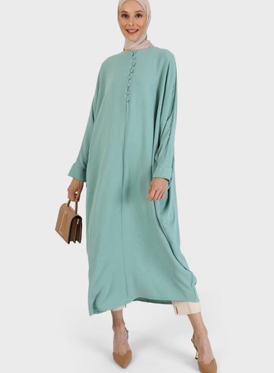 Buy Button Detail Abaya in UAE